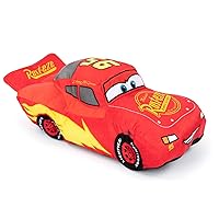 Disney Pixar Cars 3 Plush Stuffed Lightning Mcqueen Red Pillow Buddy - Kids Super Soft Polyester Microfiber, 17 inch (Official Disney Pixar Product)