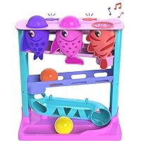 Move2Play, Feed The Fish, Interactive Toy for 1+ Year Olds, 6 to 12 Months, Baby Toy, Birthday Gift for Girls, 9-12 Months, 6 7 8 9 10 12+ Months
