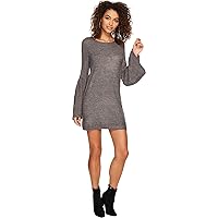 kensie Women's Warm Touch Sweater Dress with Bell Sleeve