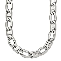 Chisel Stainless Steel Polished Open Links Necklace 24