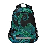 ALAZA Watercolor Octopus Backpack Purse for Women Men Personalized Laptop Notebook Tablet School Bag Stylish Casual Daypack, 13 14 15.6 inch
