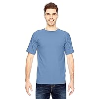 Bayside Men's American made cotton Basic T-Shirt, CAROLINA BLUE, XX-Large