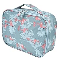 Toiletry Bag Fashionable Box Storage Bag Portable Bag Pocket Separated Cosmetic Bag Design Waterproof Bag for Traveling, Decorating Pastry Bags, A-Style (Gray Flamingo)-Thickened