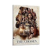AMAZWI The Chosen American Christian Historical TV Series Cover Art Poster (1) Canvas Poster Wall Art Decor Print Picture Paintings for Living Room Bedroom Decoration Frame-style 12x18inch(30x45cm)