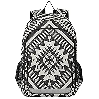 ALAZA Ethnic Tribal Aztec Stripes Ornamental Geometric Pattern Backpack Bookbag Laptop Notebook Bag Casual Travel Trip Daypack for Women Men Fits 15.6 Laptop