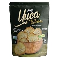 Mambo Tostones, All Natural Yuca Tostones, 3.53 oz Unit, 1 Bag, Yuca Chips, Gluten-Free, Only Three Ingredients Cassava Tostones