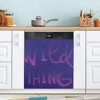 Personalized Dishwasher Magnet Wild Things Home Appliances Stickers Reusable Magnetic Cover Decal 23 W x 26 H Inches