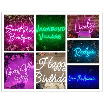 Mua Custom Neon Sign Customizable Custom LED sign Personalized Custom Neon  Signs for Wall Decor 7Changable Color Function(RGB)Family Name ligh for  Bedroom Living Room Birthday Wedding Party Bar Salon Girlfrend Gift  Customize