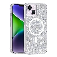 Case-Mate iPhone 14 Case/iPhone 13 Case - Twinkle Stardust [10ft Drop Protection] [Compatible with MagSafe] Luxury Cover with Cute Bling Sparkle for iPhone 14/13 6.1