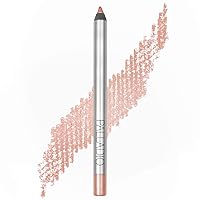 Palladio Precision Eyeliner, Silicone Based, Rich Pigment, Gentle Application, Dramatic Smoky Effect to Soft Everyday Wear, Sensitive Eyelids, Sets Itself, Can be Sharpened, Rose Gold