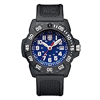 Luminox Navy Seal Mens Watch Blue Dial (XS.3503/3500 Series): 200 Meter Water Resistant + Light Weight Carbon Case and Band + Constant Night Visibility