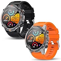 WalkerFit M6 Ultra Smart Watch Black and Smart Watch Orange