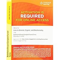 OWLv2, 1 term (6 months) Printed Access Card for Bettelheim/Brown/Campbell/Farrell/Torres' Introduction to General, Organic and Biochemistry, 11th