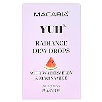 Yuii Dew Drops for Instantly Glowing Skin, with Watermelon Juice & Niacinamide for Pink Glow, for Moisturizing & Hydrating Face, Quick Skincare Makeup Serum Liquid for Shine, for Girls & Women