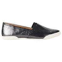 Frye Melanie Slip On Shoes for Women Crafted from Premium Leather with White Rubber Toe Bumpers and Soles, Leather Lining, and Removable Footbeds – 1 ¼” Outsole