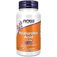 Supplements, Hyaluronic Acid 50 mg with MSM, Joint Support*, 60 Veg Capsules (Pack of 1)