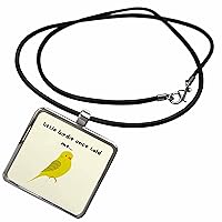 3dRose Image of quote little birdie once told me - Necklace With Pendant (ncl-365266)