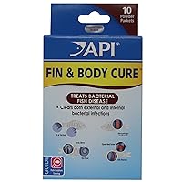 FIN & BODY CURE Freshwater Fish Powder Medication 10-Count Box