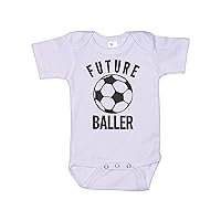 Baby Soccer Outfit/Future Baller/Newborn Futbol Onesie/Unisex Infant Romper
