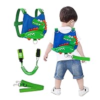 Toddler Leash for Boys and Girls , 4-in-1 Leash for Kids, Toddler Harness with Leash, Child Leash for Walking with Baby Safety Anti Lost Wrist Link (Dinosau