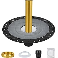 Freestanding Bathtub Drain, Freestanding Tub Drain Rough-in Kit, Easy Freestanding Bathtub Drain Mounting Kit with ABS Plastic Adapter and Brass Liner