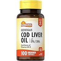 Sundance Norwegian Cod Liver Oil, 100 Count