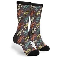 YISHOW 3d Pizza Unisex Novelty Socks, Funny Funky Crazy Cool Crew Dress Socks
