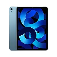 Apple iPad Air (5th Generation): with M1 chip, 10.9-inch Liquid Retina Display, 256GB, Wi-Fi 6 + 5G Cellular, 12MP front/12MP Back Camera, Touch ID, All-Day Battery Life – Blue