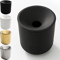 GC Embroidery Cup Ashtray Stick Tray Compatible with Iqos 3 Duo Heets Iluma Terea Glo Neo-Sticks Accessories, Black
