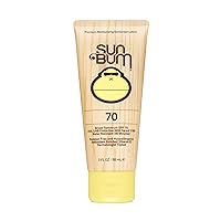 Sun Bum Original SPF 70 Sunscreen Lotion | Vegan and Hawaii 104 Reef Act Compliant (Octinoxate & Oxybenzone Free) Broad Spectrum Moisturizing UVA/UVB Sunscreen with Vitamin E | 3 oz