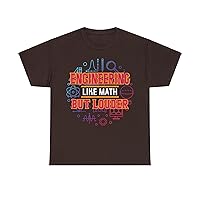 Engineering Like Math But Louder Graphic T-Shirt for Men and Women.