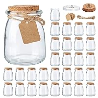  [ 8 Pack ] Glass Juicing Bottles with 2 Straws & 2