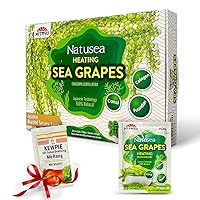 NATUSEA Organic Sea Grapes,Organic Seaweed, Umibudo, Green Caviar, Dehyrated lato, Seagrapes, Superfood - Enhance Health, Boosting Immune System (3.5 Oz (Pack of 4), 1 box) (100 Gram - 4 pack)