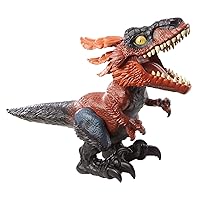 Mattel Jurassic World Dominion Uncaged Ultimate Pyroraptor, Interactive Dinosaur with Lights & Motion in 3 Play Modes