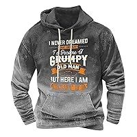 Graphic Hoodie For Men Casual Plus Szie Hooded Sweatshirt Midweight Pullover Hoody With Pocket Pull Over Hoodie