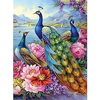 Bits and Pieces - 300 Piece Jigsaw Puzzle for Adults – ‘Peacocks’ 300 pc Large Piece Jigsaw by Artist Oleg Gavrilov - 18” x 24”