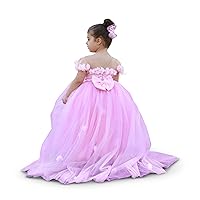 Rebecca Flower Dress Pink - Baby Toddler Clothes - Girl birthday Outfit - Elegant Sleeveless Floral Holiday Fancy Short Tutu Wedding Dress Maxi (5T US Kids' Numeric)