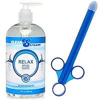 Cleanstream Relax Desensitizing 17oz Lube with One Bonus Lubricant Launchers for Easy Targeted Application