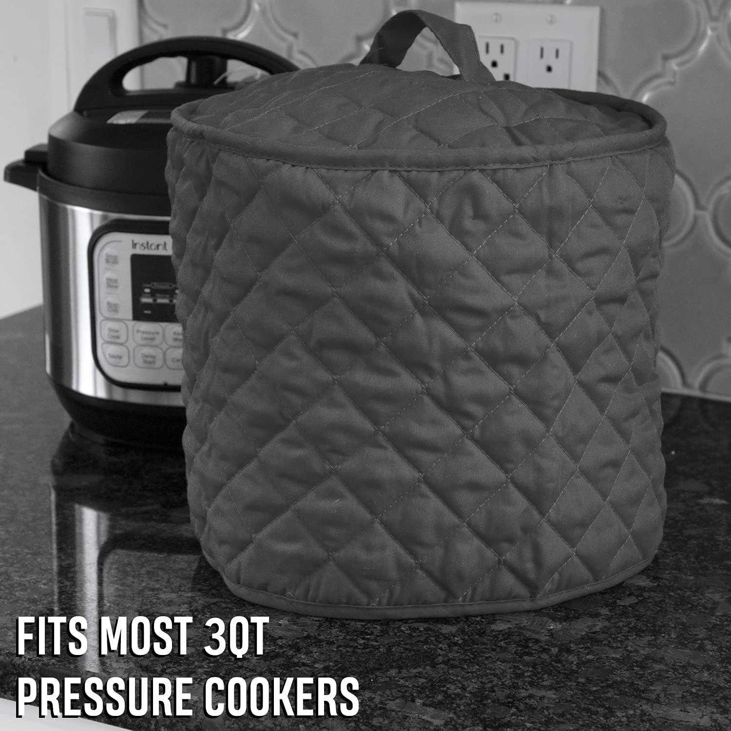 Ritz Pressure Cooker Appliance Cover, 3 Quart, Graphite