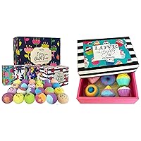 Bath Bombs for Women - Organic Bath Bombs Gift Set for Women - Family Pack