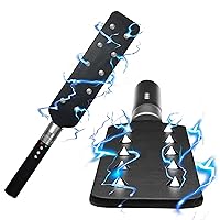 Zeus E-Stim Spiked Paddle for Men, Women & Couples. Double Sided Impact Play Paddle with 2 Levels of Electro-Stim Intensity. 1 Piece, Black.