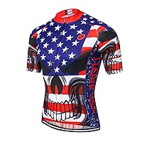 New Pro Full Zipper Men's Cycling Jersey Short Sleeve Riding Shirt USA