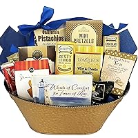Gifts Fulfilled Grand Gourmet Sympathy Gift Basket for Loss of Mother, Loss of Father, Loss of Loved One Gourmet Bereavement Gift Basket