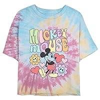 Disney Classic Groovy Mickey Women's Short Sleeve Tee Shirt