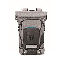 Acer Rolltop Backpack, Grey/Teal, 15.6-inch