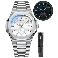Gosasa Fashion Men Watch Date Business Wrist Watch Stainless Steel Luxury Luminous Quartz Waterproof Analog Display Male Wrist Watch
