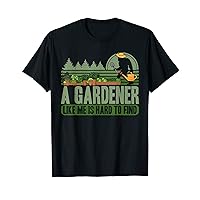 Bigfoot Gardener Is Hard to Find Gardening in Garden Men T-Shirt