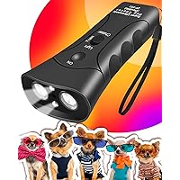 Anti Barking Device, Dual Sensor Ultrasonic Dog Bark Deterrent with 3 Modes and LED Light, Professional Dog Training Tool, Bark Collar Alternative | Outdoor & Indoor, Safe for Human & Dogs, up to 33FT
