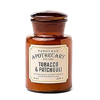 Paddywax Scented Candles Artisan Apothecary Candle, 8-Ounce, Tobacco & Patchouli