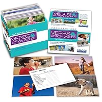 Stages Learning Materials Language Builder Verb Flash Cards Photo Vocabulary Autism Learning Products for Aba Therapy & Speech Articulation